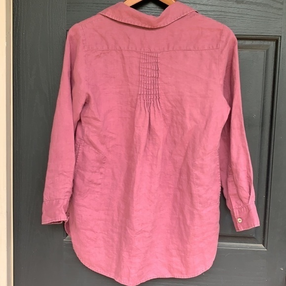 Soft Surroundings linen tunic with pockets - Picture 3 of 6